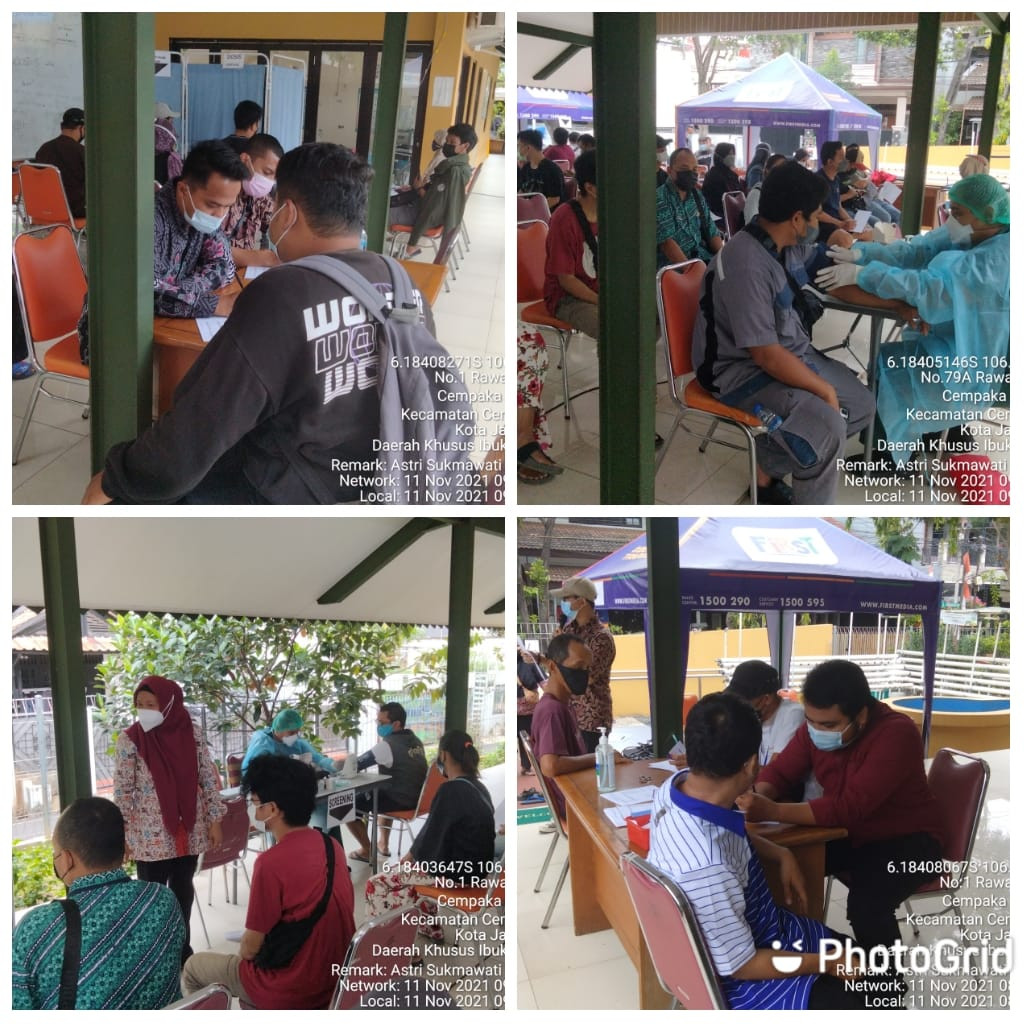 Kegiatan Vaksin di RPTRA Matahari